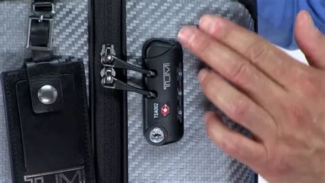 how to reset tumi lock.